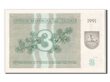 Banknote, Lithuania, 3 (Talonas), 1991, UNC(65-70)