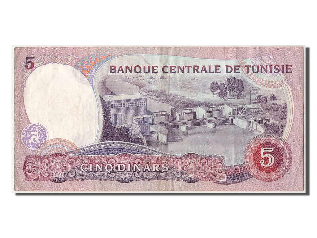 Billete, 5 Dinars, 1983, Túnez, 1983-11-03, MBC