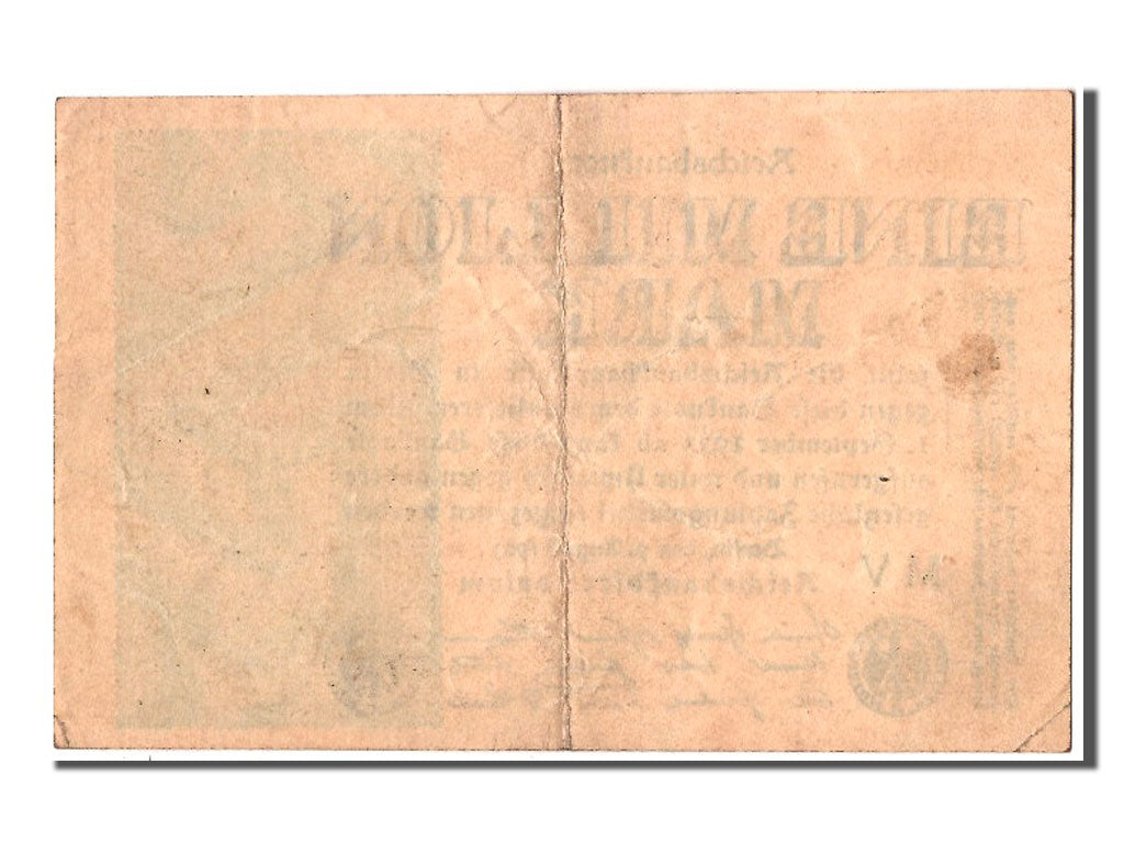 Banknote, Germany, 1 Million Mark, 1923, 1923-08-09, AU(55-58)