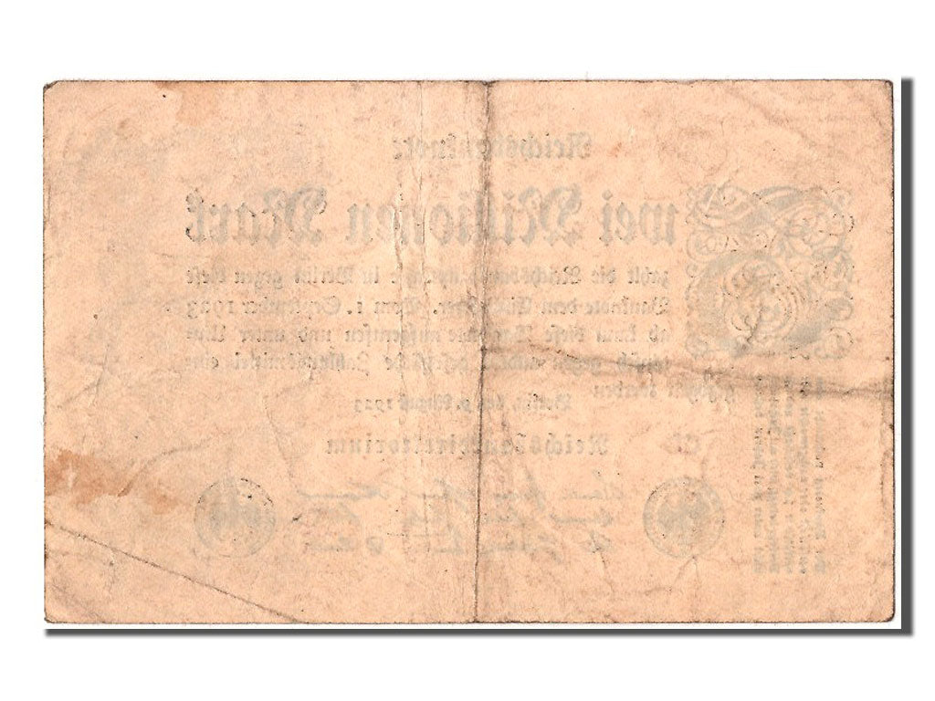Geldschein, Deutschland, 2 Millionen Mark, 1923, 1923-08-09, SS+
