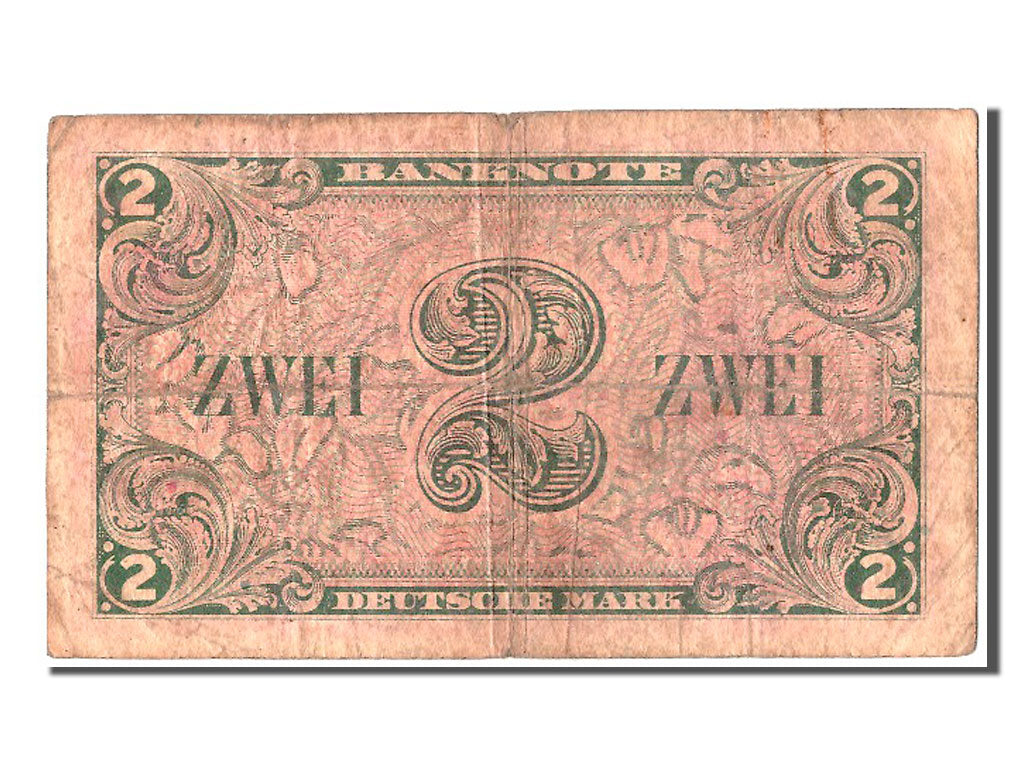 Banknot, Niemcy - RFN, 2 Deutsche Mark, 1948, VF(20-25)