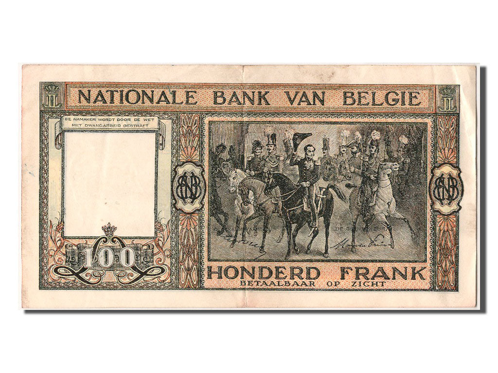 Banknote, Belgium, 100 Francs, 1949, 1949-06-29, UNC(60-62)