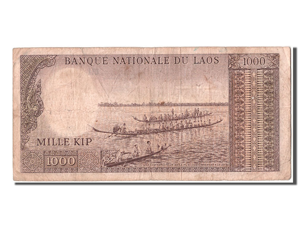 Banknote, Lao, 1000 Kip, VF(20-25)