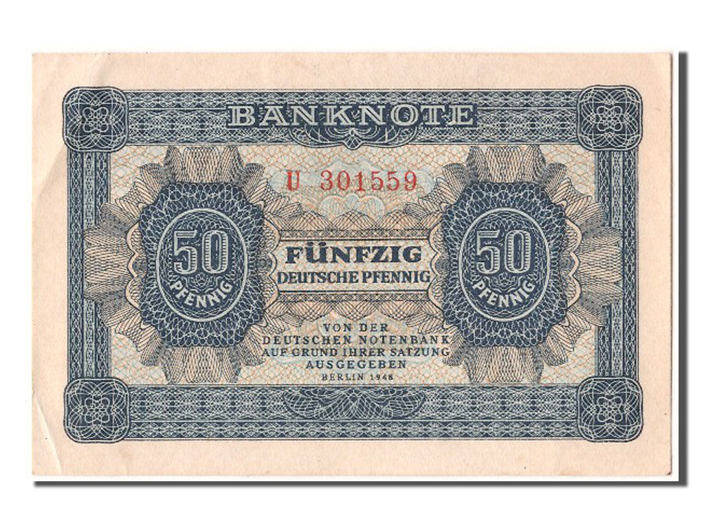 Banknote, Germany - Democratic Republic, 50 Deutsche Pfennig, 1948, UNC(63)
