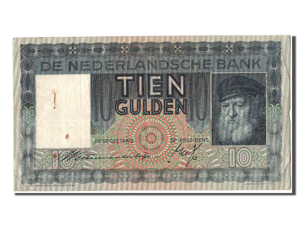 Biljet, Nederland, 10 Gulden, 1937, 1937-04-08, TTB