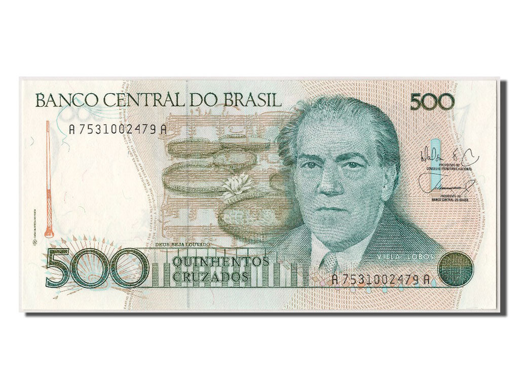 Banknote, Brazil, 500 Cruzados, UNC(65-70)