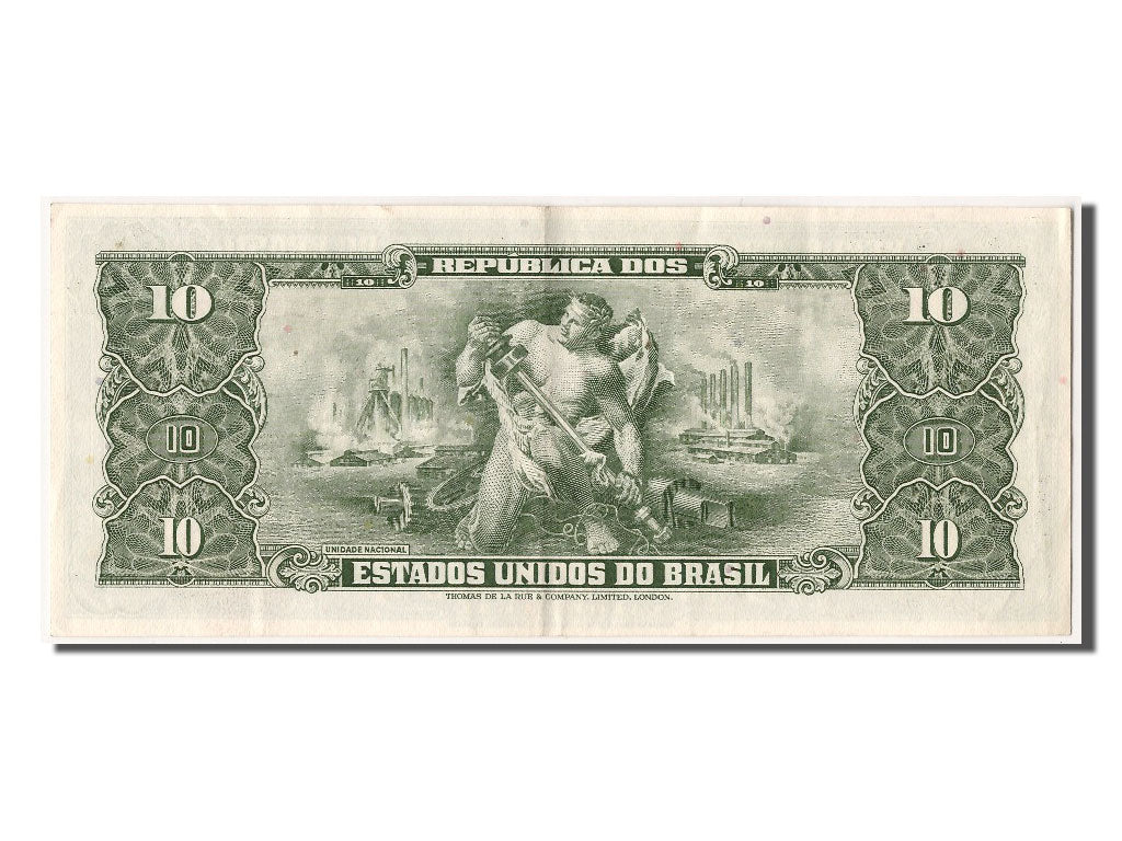Banknote, Brazil, 1 Centavo on 10 Cruzeiros, UNC(60-62)