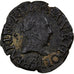 França, Henri III, Denier Tournois, 1580, Tours, Cobre, VF(30-35), CGKL:132