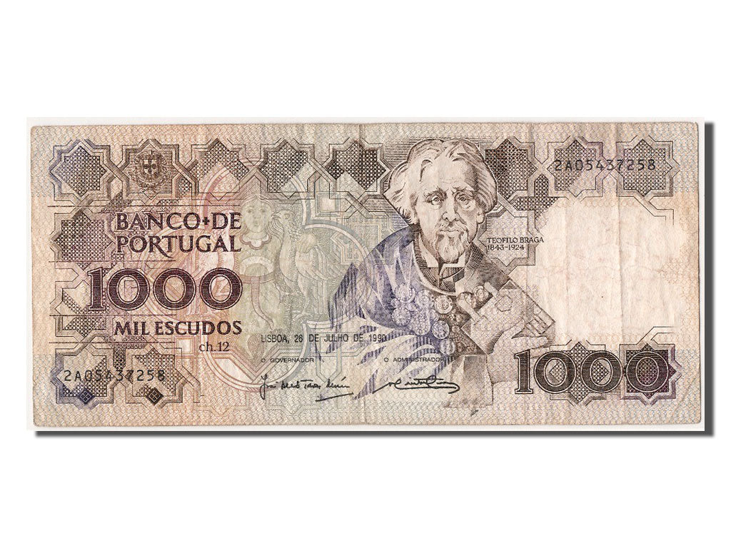Banknote, Portugal, 1000 Escudos, 1990, 1990-07-26, EF(40-45)