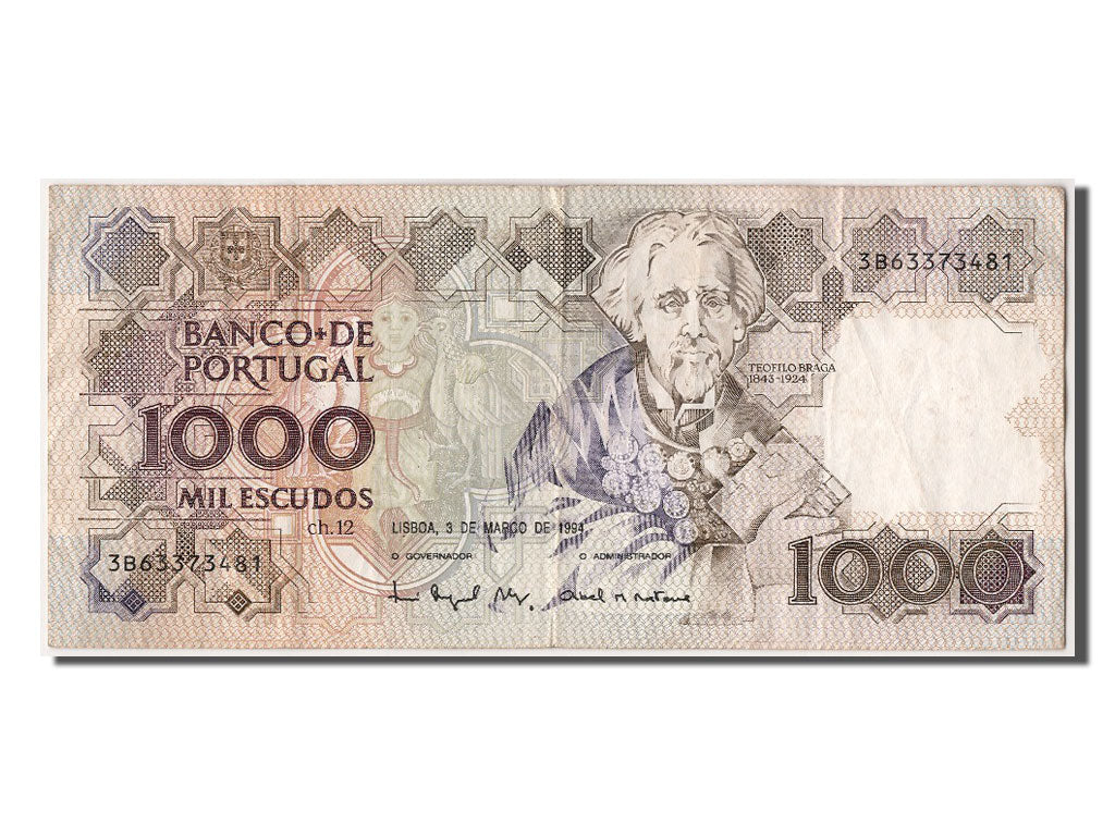 Banknote, Portugal, 1000 Escudos, 1994, 1994-03-03, EF(40-45)