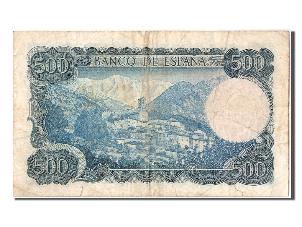 Banknot, Hiszpania, 500 Pesetas, 1971, 1971-07-23, VF(30-35)