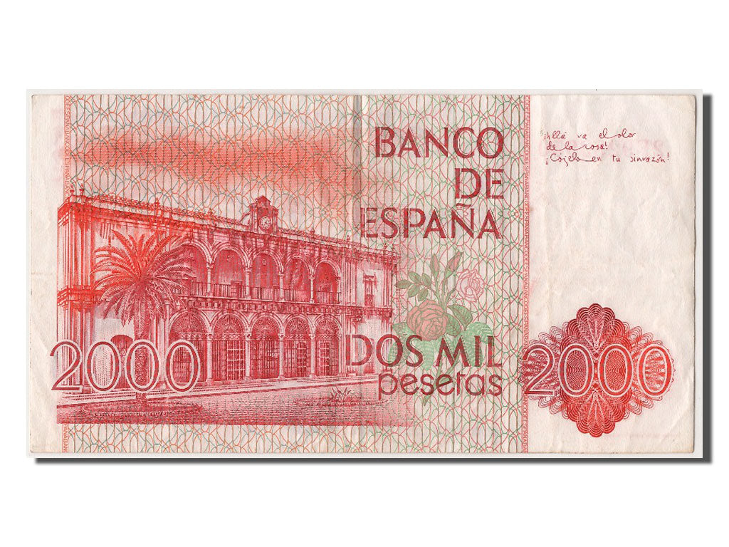 Biljet, Spanje, 2000 Pesetas, 1980, 1980-07-22, TTB+