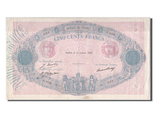 France, 500 Francs, Bleu et Rose, 1928-01-31, -, AU(50-53)
