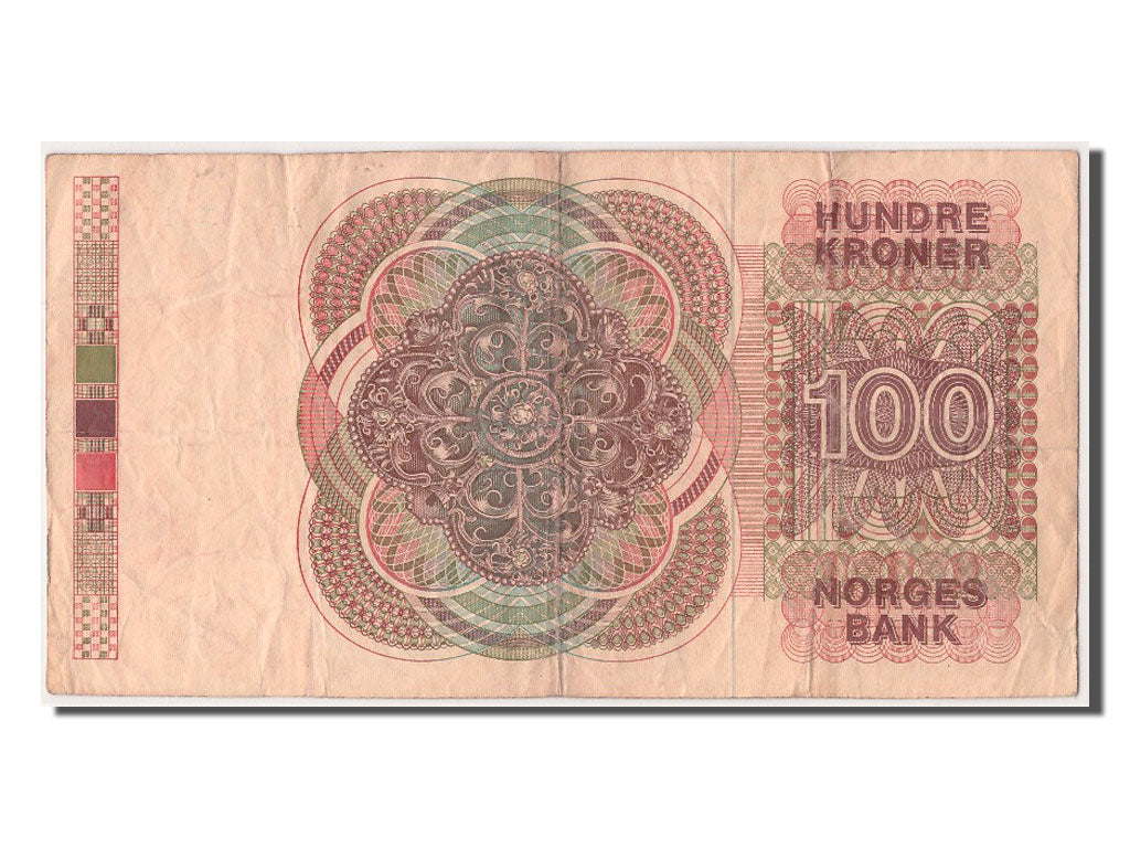 Biljet, Noorwegen, 100 Kroner, 1980, TTB