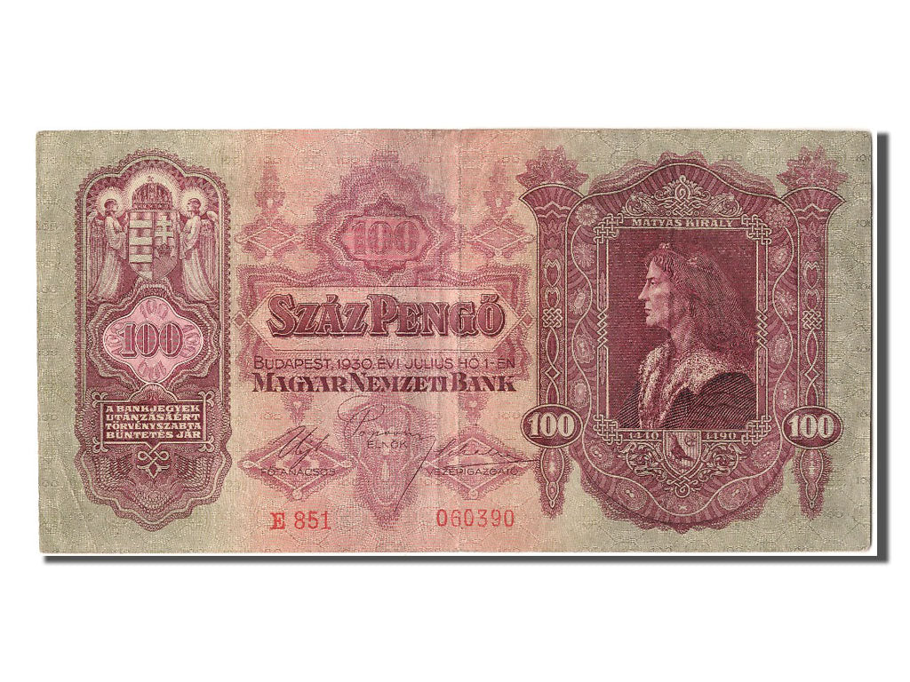 Banknot, Węgry, 100 Pengö, 1930, 1930-07-01, EF(40-45)