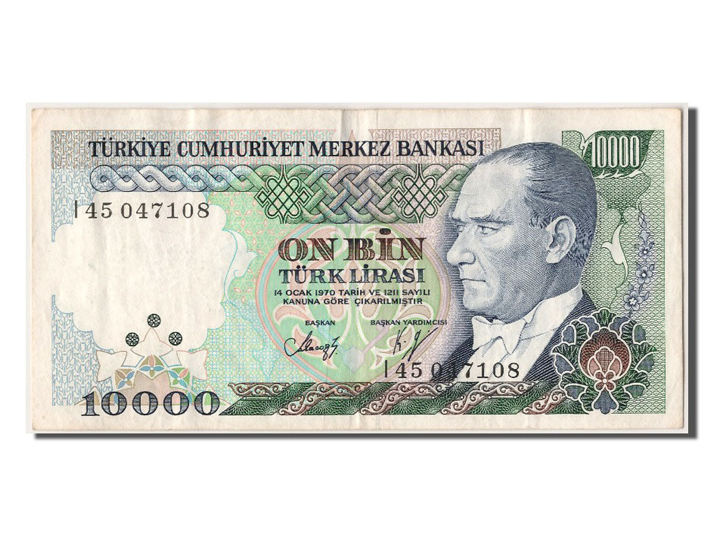 Geldschein, Türkei, 10,000 Lira, 1970, 1970-01-14, SS