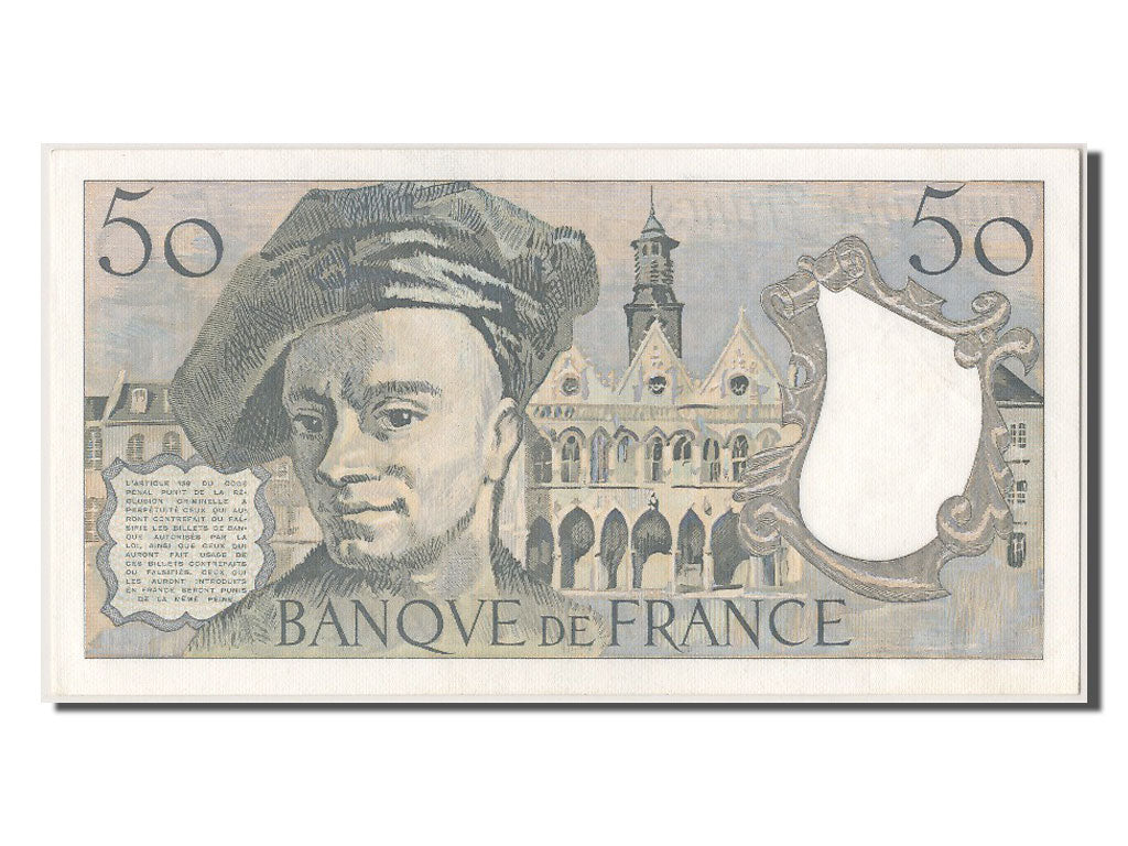 Banknote, France, 50 Francs, 50 F 1976-1992 ''Quentin de La Tour'', 1984