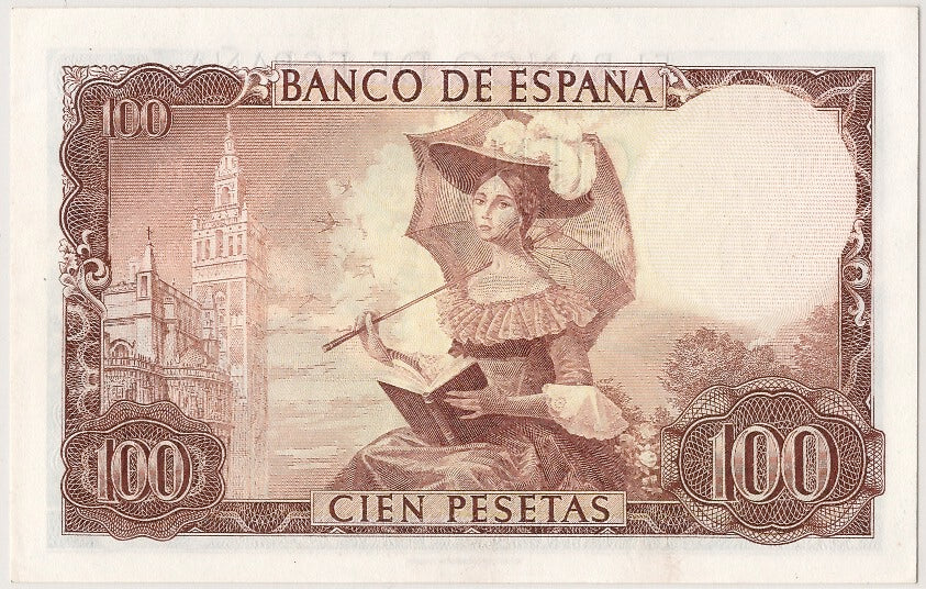 Banknote, Spain, 100 Pesetas, 1965, 1965-11-19, UNC(65-70)