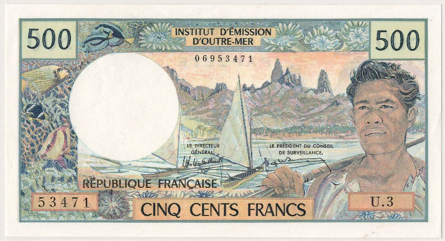 Banknote, Tahiti, 500 Francs, 1985, UNC(65-70)