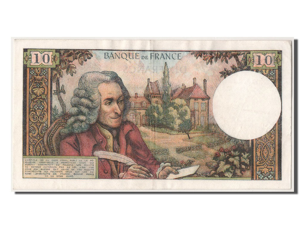 Billete, Francia, 10 Francs, 10 F 1963-1973 ''Voltaire'', 1967, 1967-12-07, EBC