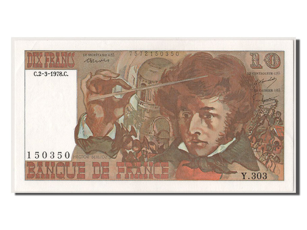 Billet, France, 10 Francs, 10 F 1972-1978 ''Berlioz'', 1978, 1978-03-02, NEUF