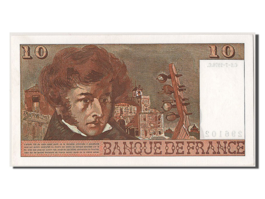 Banconote, Francia, 10 Francs, 10 F 1972-1978 ''Berlioz'', 1976, 1976-07-01