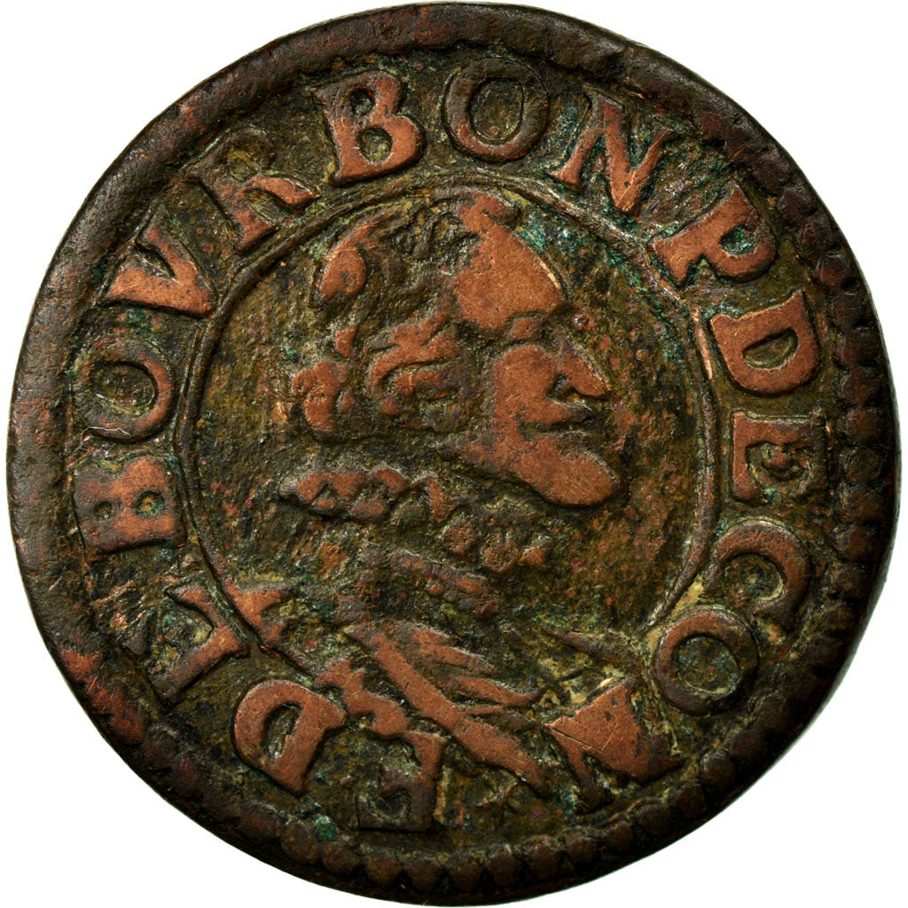 Coin, FRENCH STATES, CHATEAU-RENAUD, 2 Deniers, Tournois, EF(40-45), Copper