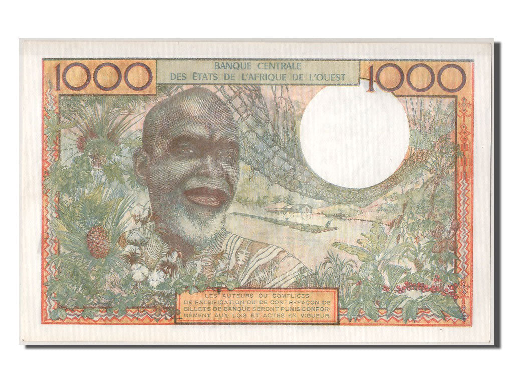 Geldschein, West African States, 1000 Francs, UNZ