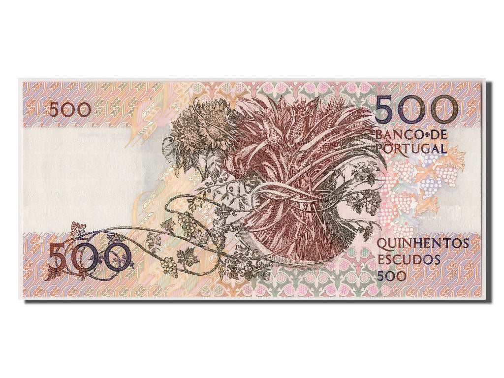 Geldschein, Portugal, 500 Escudos, 1988, 1988-08-04, UNZ
