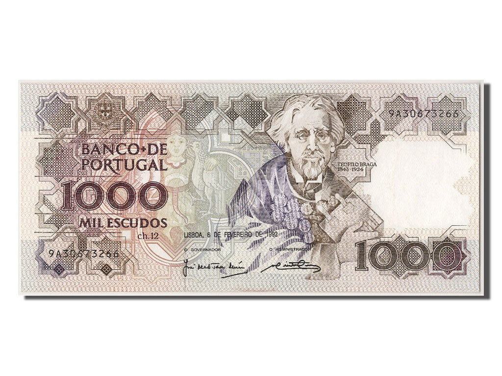 Geldschein, Portugal, 1000 Escudos, 1992, 1992-02-06, UNZ
