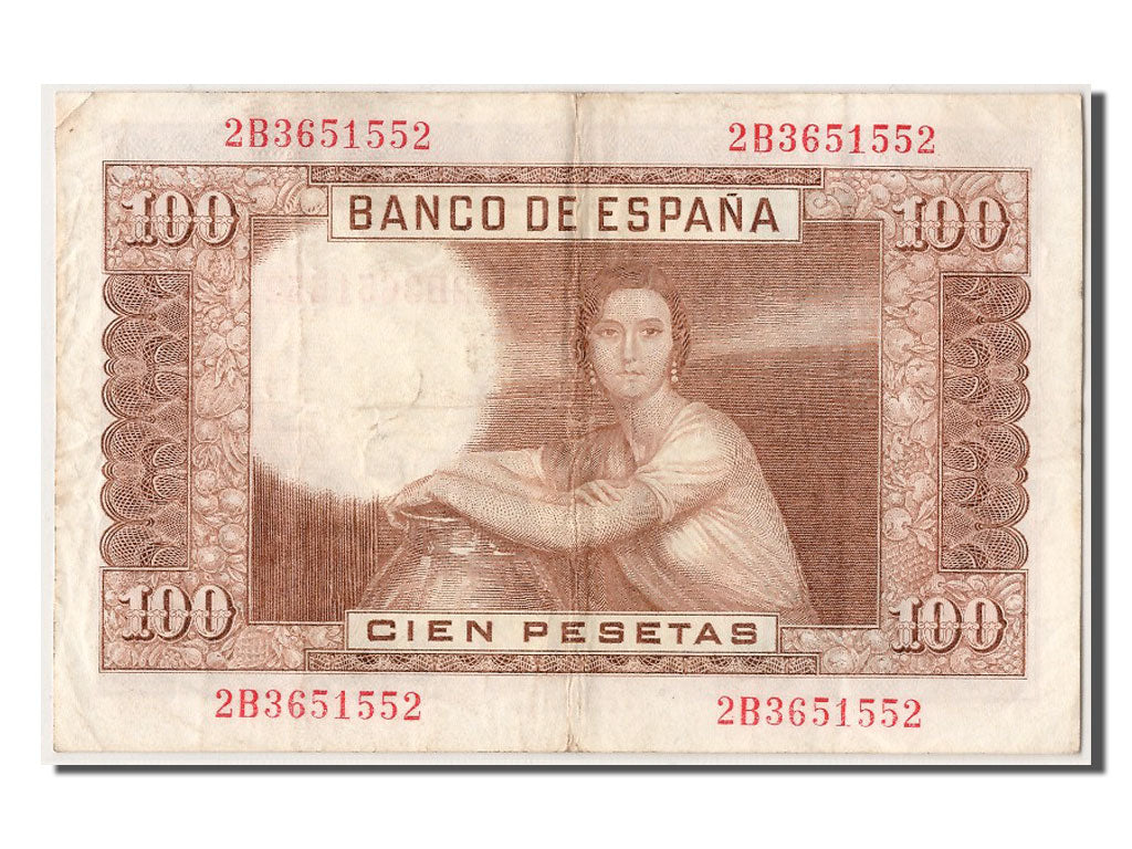 Banknote, Spain, 100 Pesetas, 1953, 1953-04-07, EF(40-45)