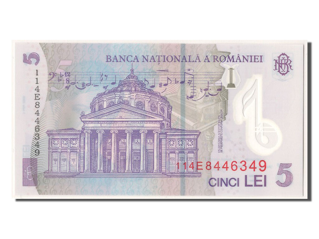 Geldschein, Rumänien, 5 Lei, 2005, 2005-07-01, UNZ