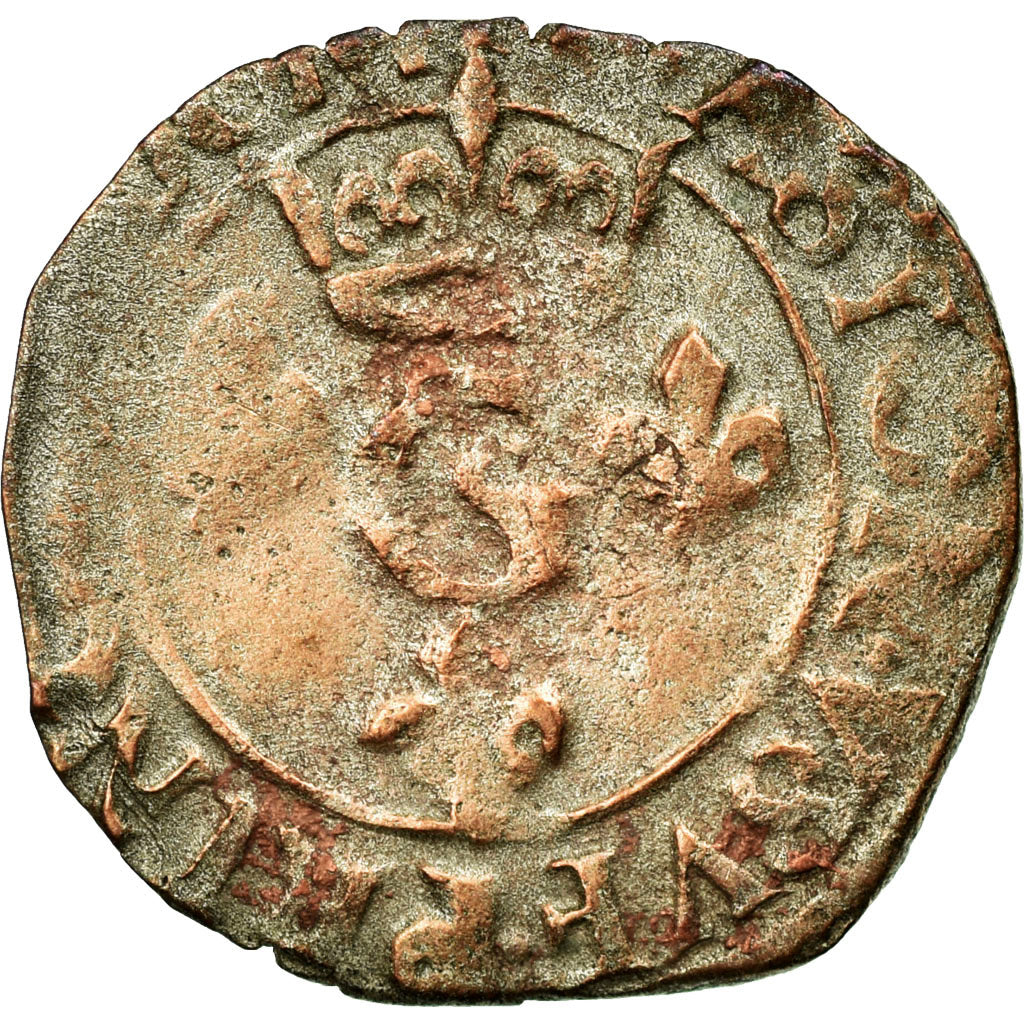 Monnaie, FRENCH STATES, DOMBES, Gaston de Orleans and Marie, Liard, 1629