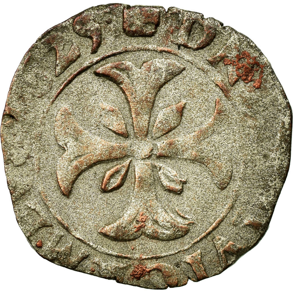 Monnaie, FRENCH STATES, DOMBES, Gaston de Orleans and Marie, Liard, 1629
