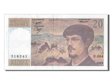 Geldschein, Frankreich, 20 Francs, 20 F 1980-1997 ''Debussy'', 1980, VZ