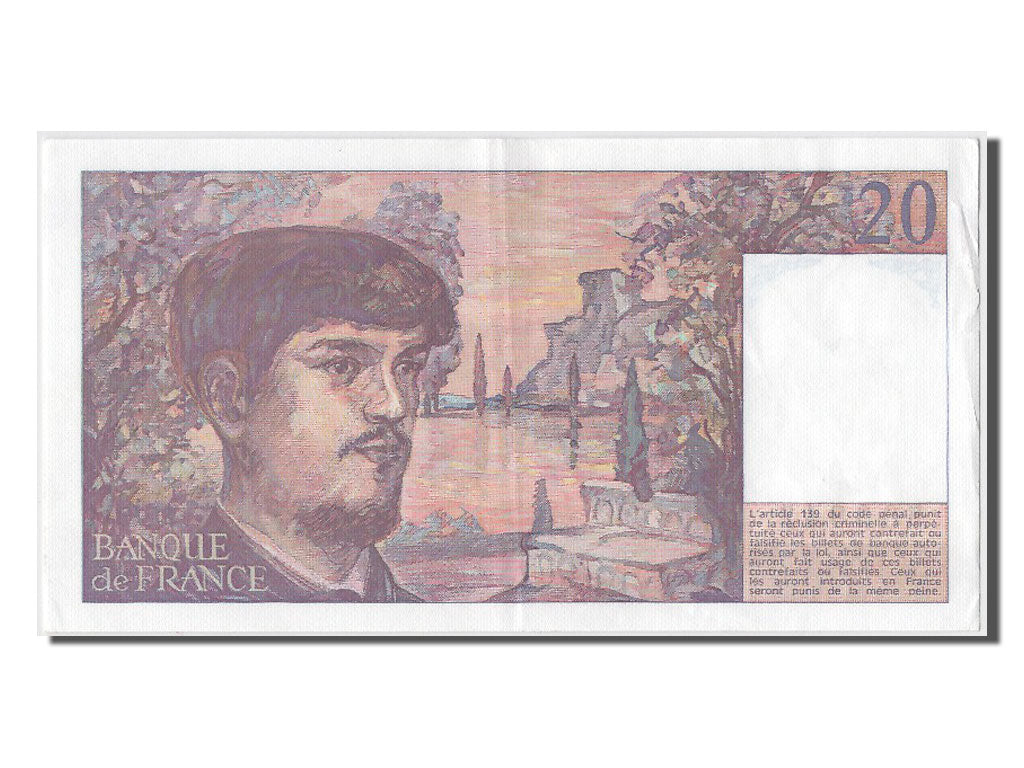 Banknote, France, 20 Francs, 20 F 1980-1997 ''Debussy'', 1980, AU(55-58)