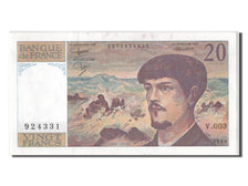 Banknot, Francja, 20 Francs, Debussy, 1980, AU(55-58), Fayette:66.1, KM:151a