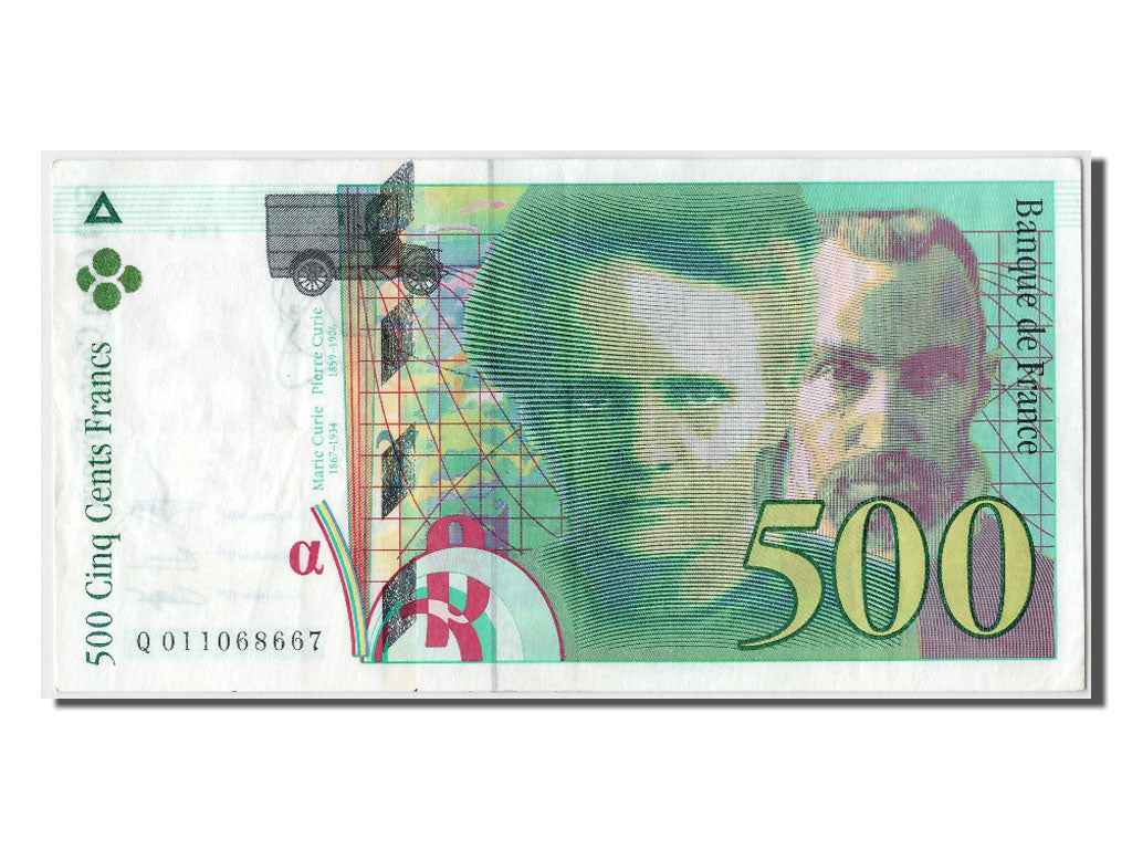 Banknot, Francja, 500 Francs, Pierre et Marie Curie, 1994, AU(50-53)