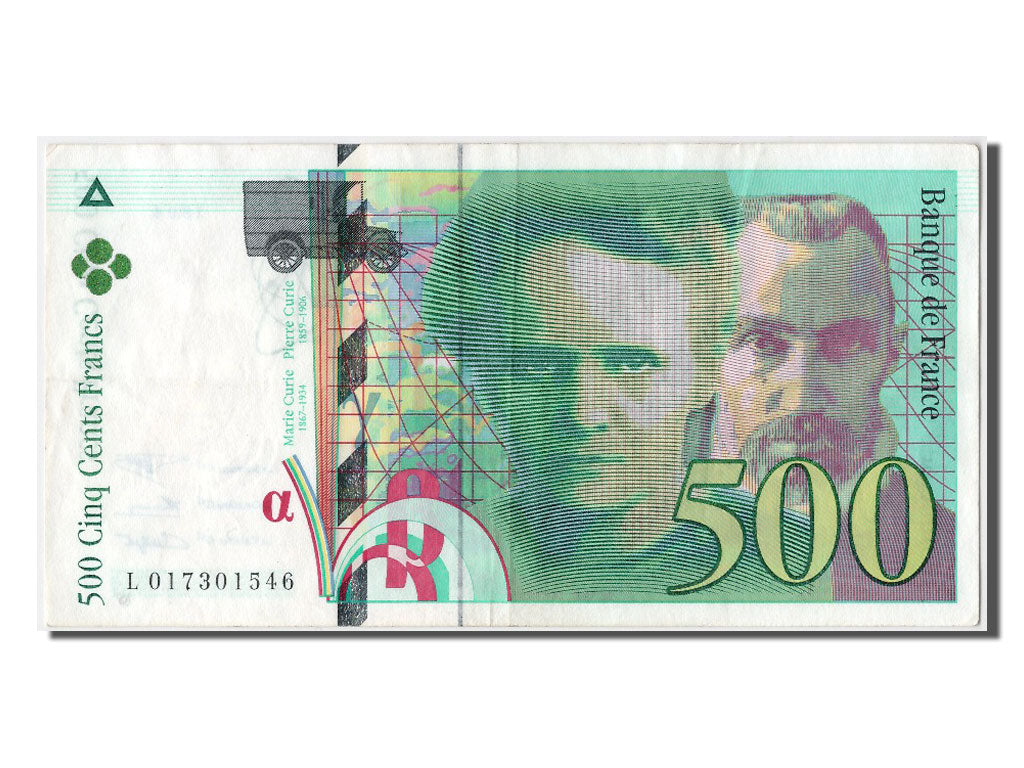 Biljet, Frankrijk, 500 Francs, 500 F 1994-2000 ''Pierre et Marie Curie'', 1994