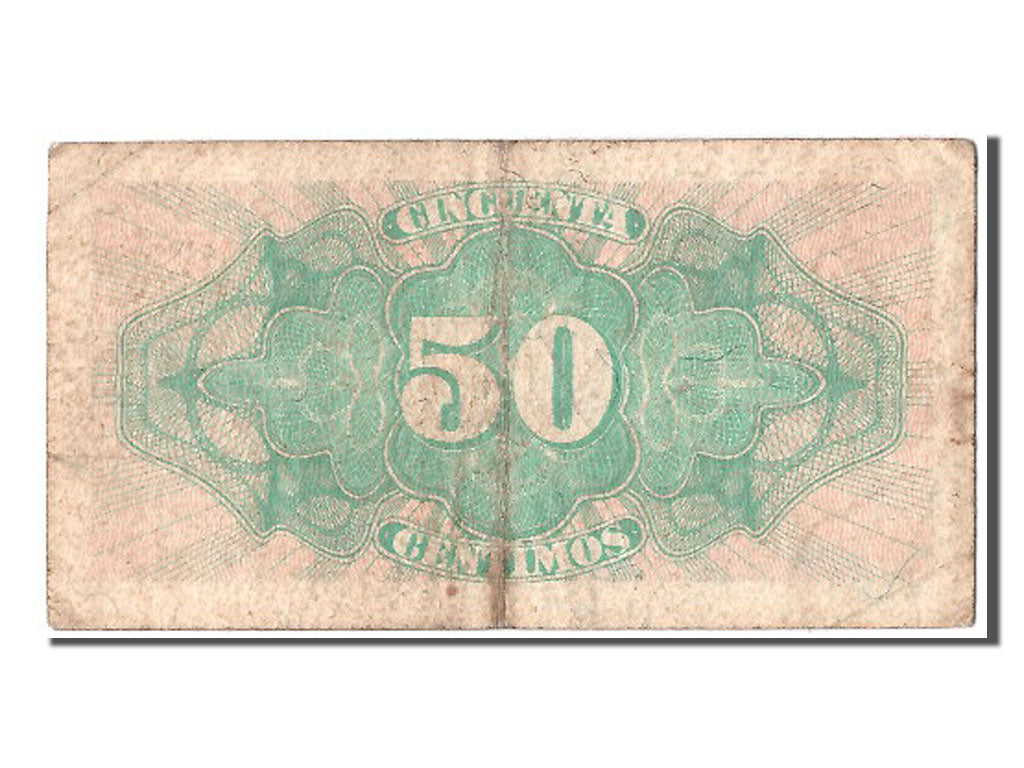Billete, 50 Centimos, 1937, España, BC