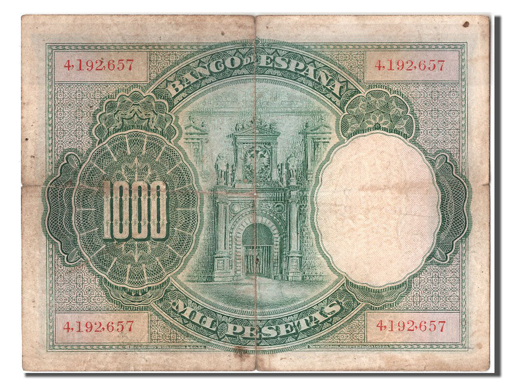 Banknote, Spain, 1000 Pesetas, 1925, 1925-07-01, KM:70c, VF(30-35)