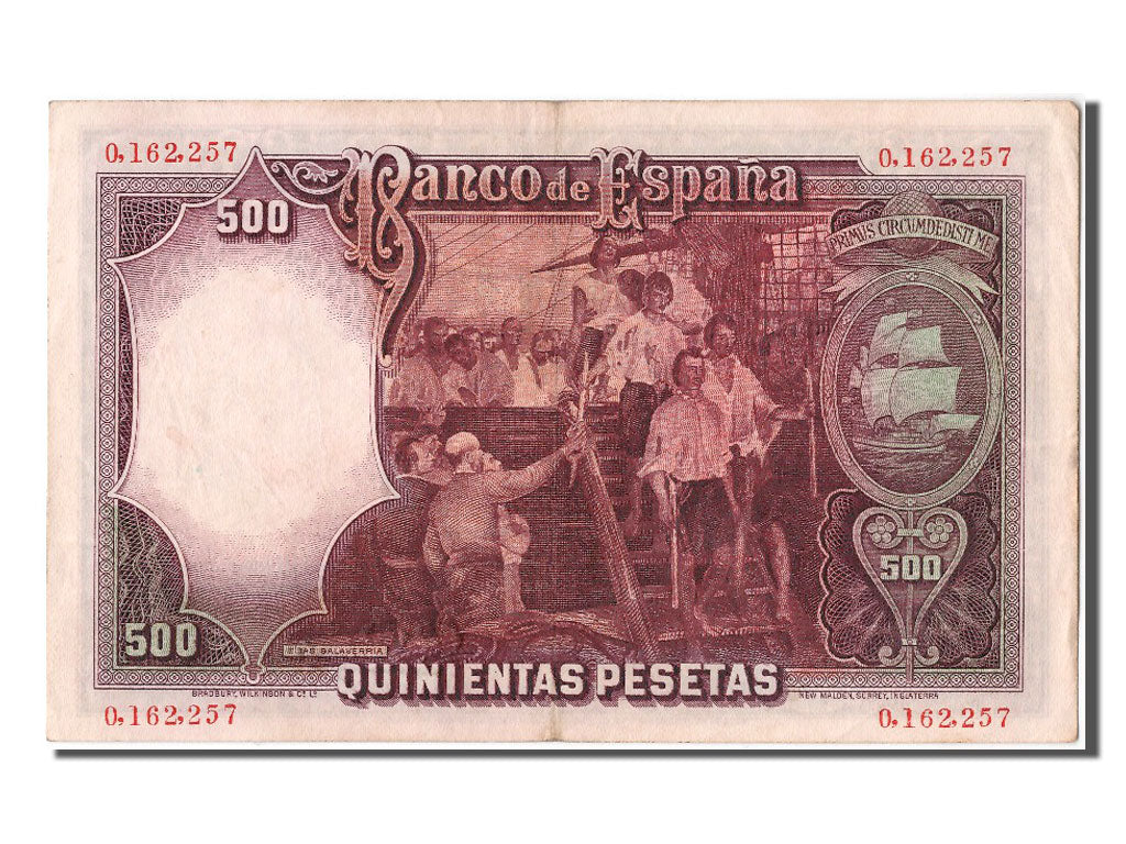 Geldschein, Spanien, 500 Pesetas, 1931, 1931-04-25, KM:84, SS+