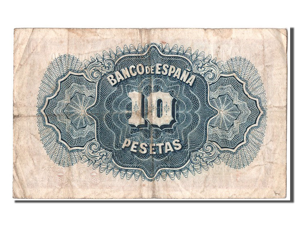 Banknote, Spain, 10 Pesetas, 1935, VF(30-35)