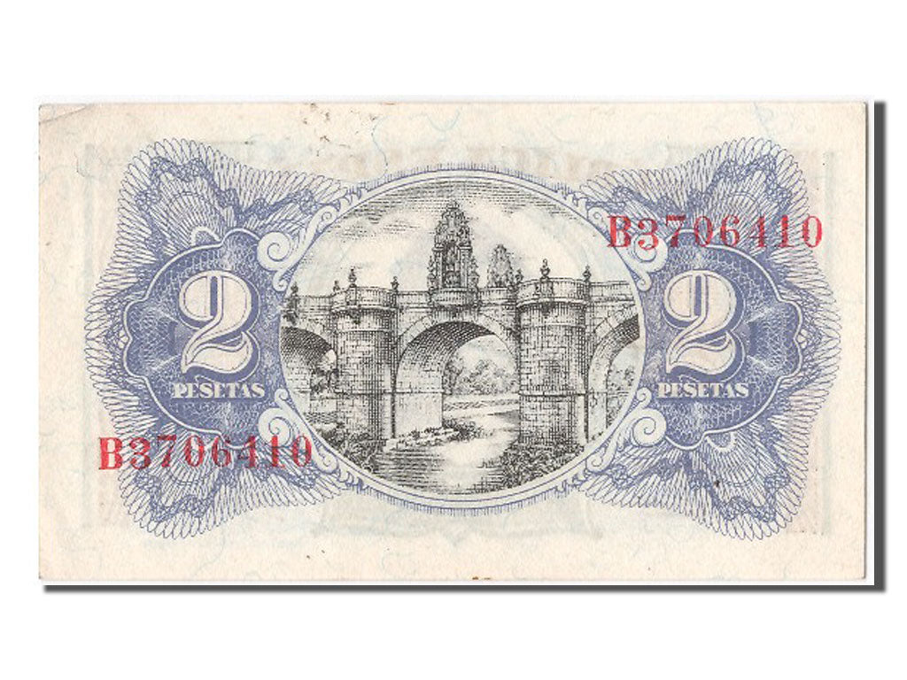 Banconote, Spagna, 2 Pesetas, 1938, SPL