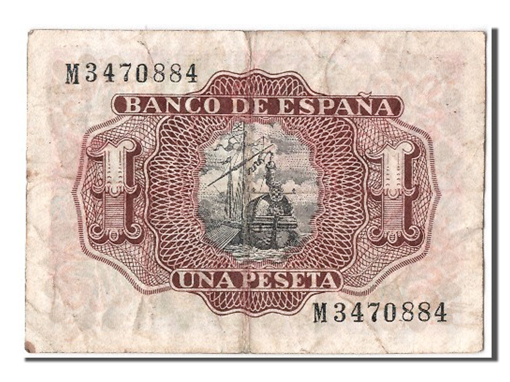 Geldschein, Spanien, 1 Peseta, 1953, 1953-07-22, S
