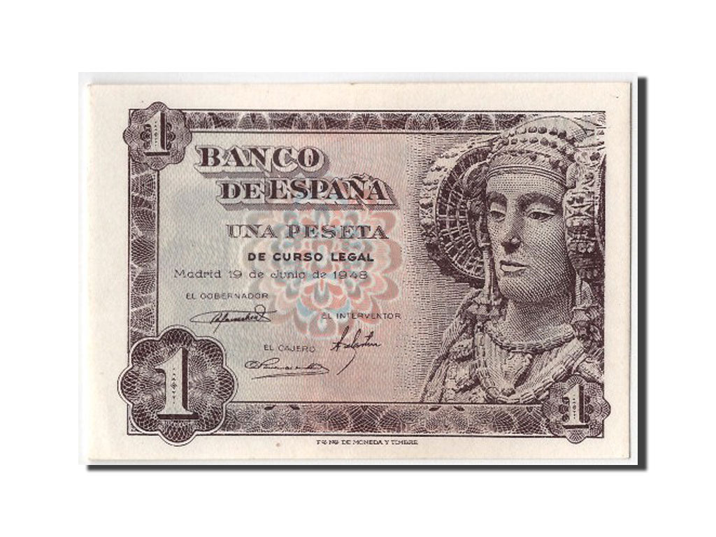 Banconote, Spagna, 1 Peseta, 1948, 1948-06-19, FDS
