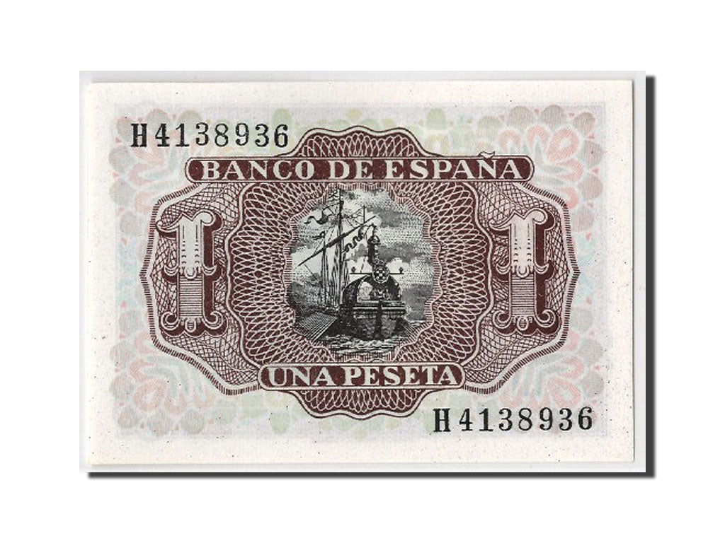 Banknote, Spain, 1 Peseta, 1953, 1953-07-22, UNC(65-70)