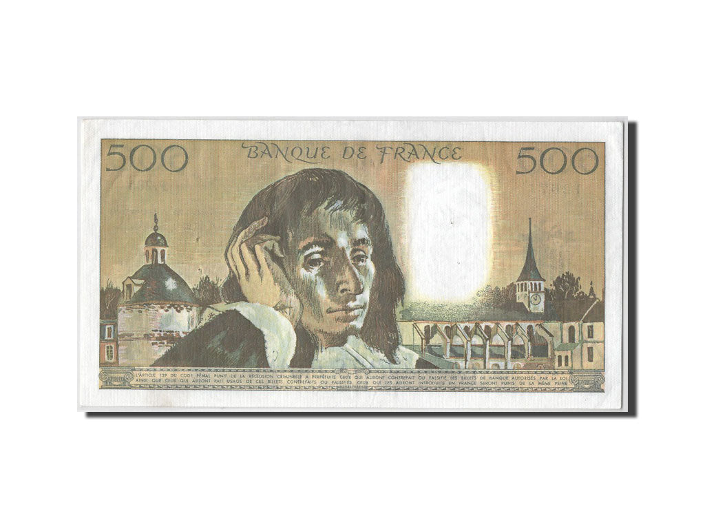 Banknote, France, 500 Francs, 500 F 1968-1993 ''Pascal'', 1989, 1989-02-02