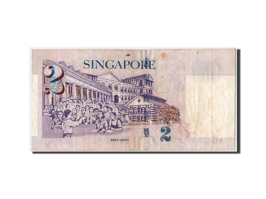 Banconote, Singapore, 2 Dollars, BB