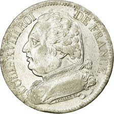 Coin, France, Louis XVIII, Louis XVIII, 5 Francs, 1814, Bayonne, AU(50-53)